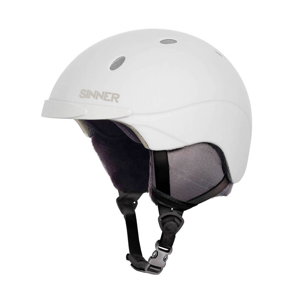 Sinner Jongens/meisjes skihelm Titan mat wit, Mat wit