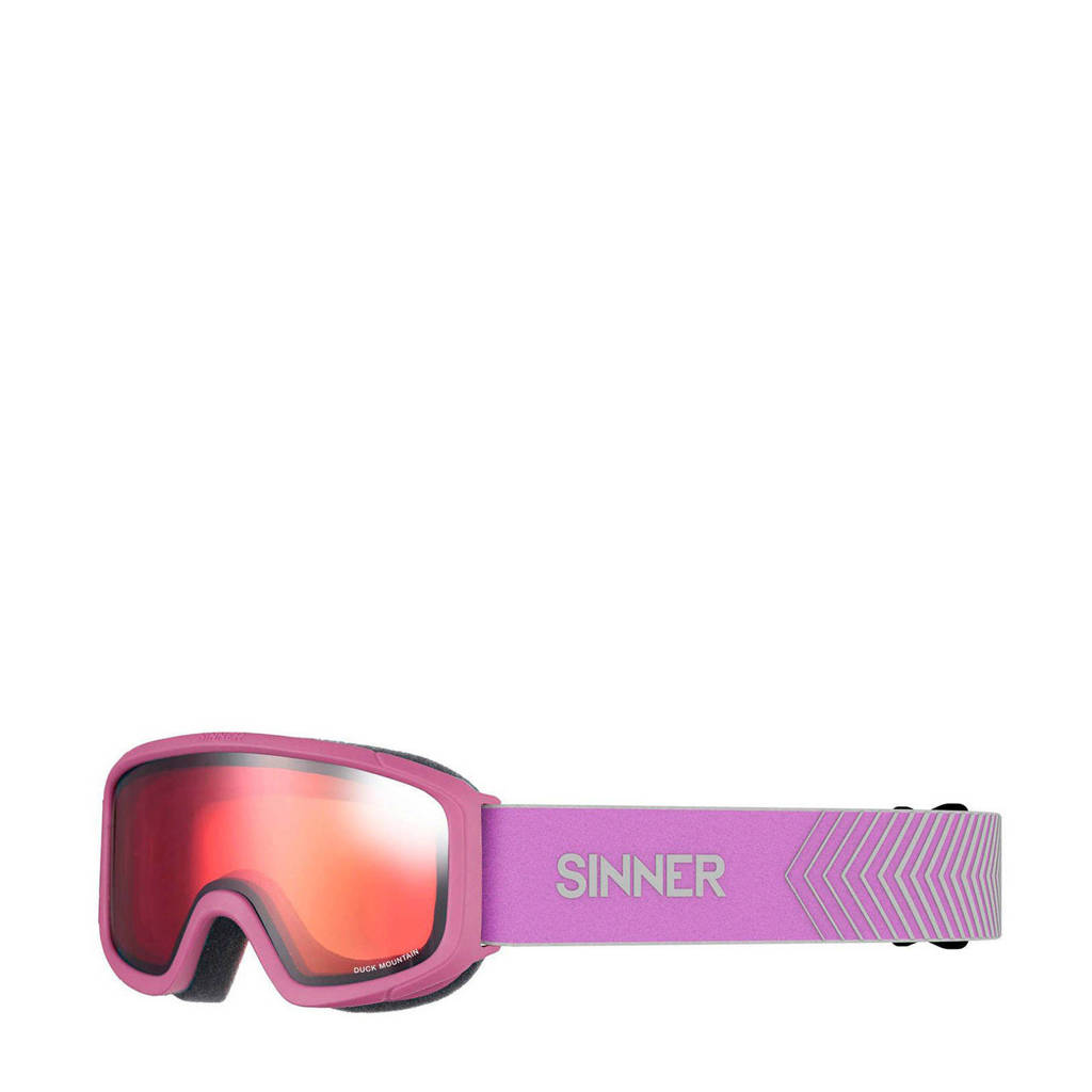 Sinner skibril Duck Mountain mat roze, Mat roze