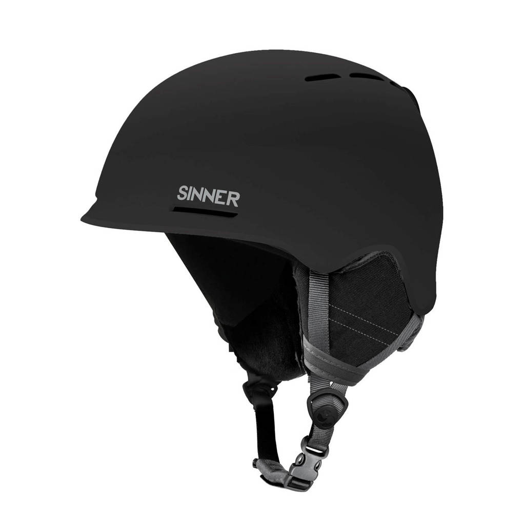 Sinner skihelm Fortune mat zwart, Mat zwart
