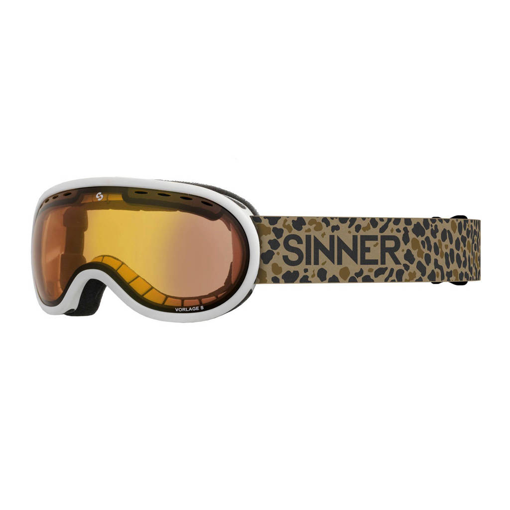 Sinner skibril Vorlage S mat wit, Mat wit