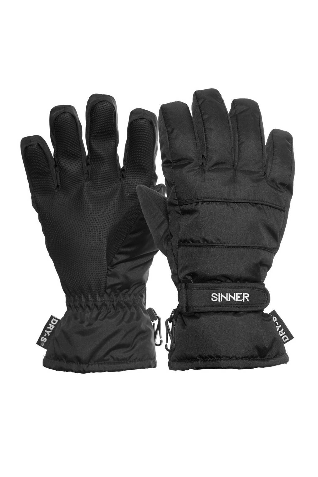 Sinner skihandschoenen Vertana zwart, Zwart