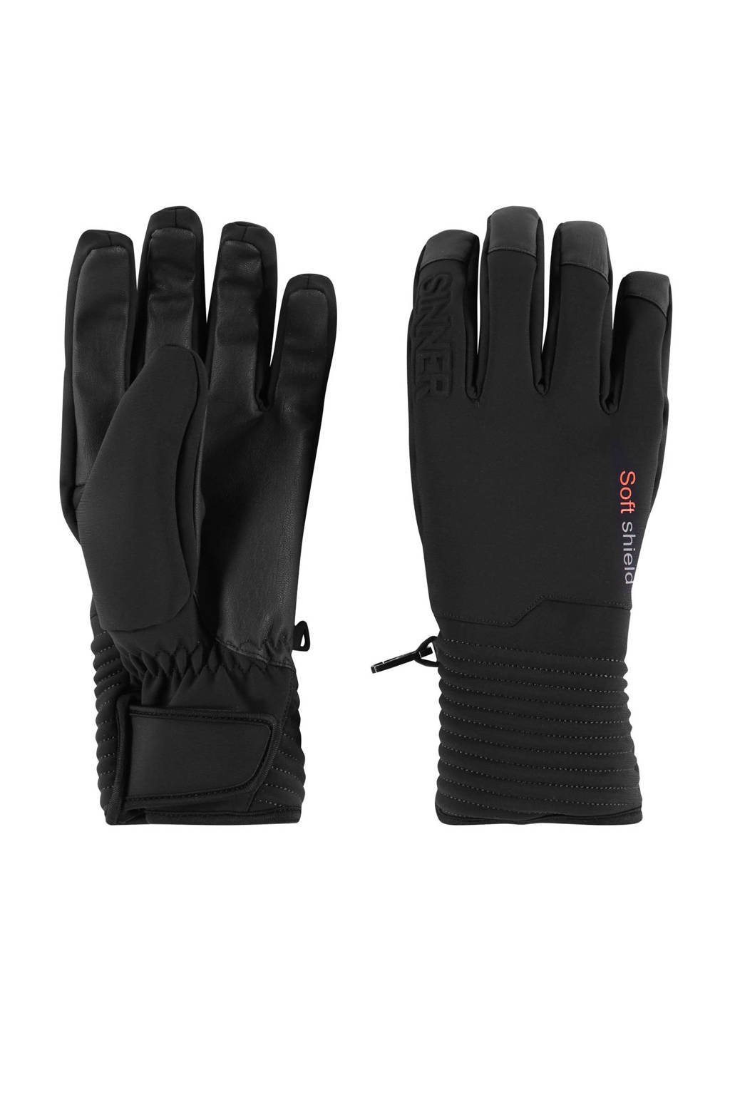 Sinner skihandschoenen Ski Mont zwart, Zwart