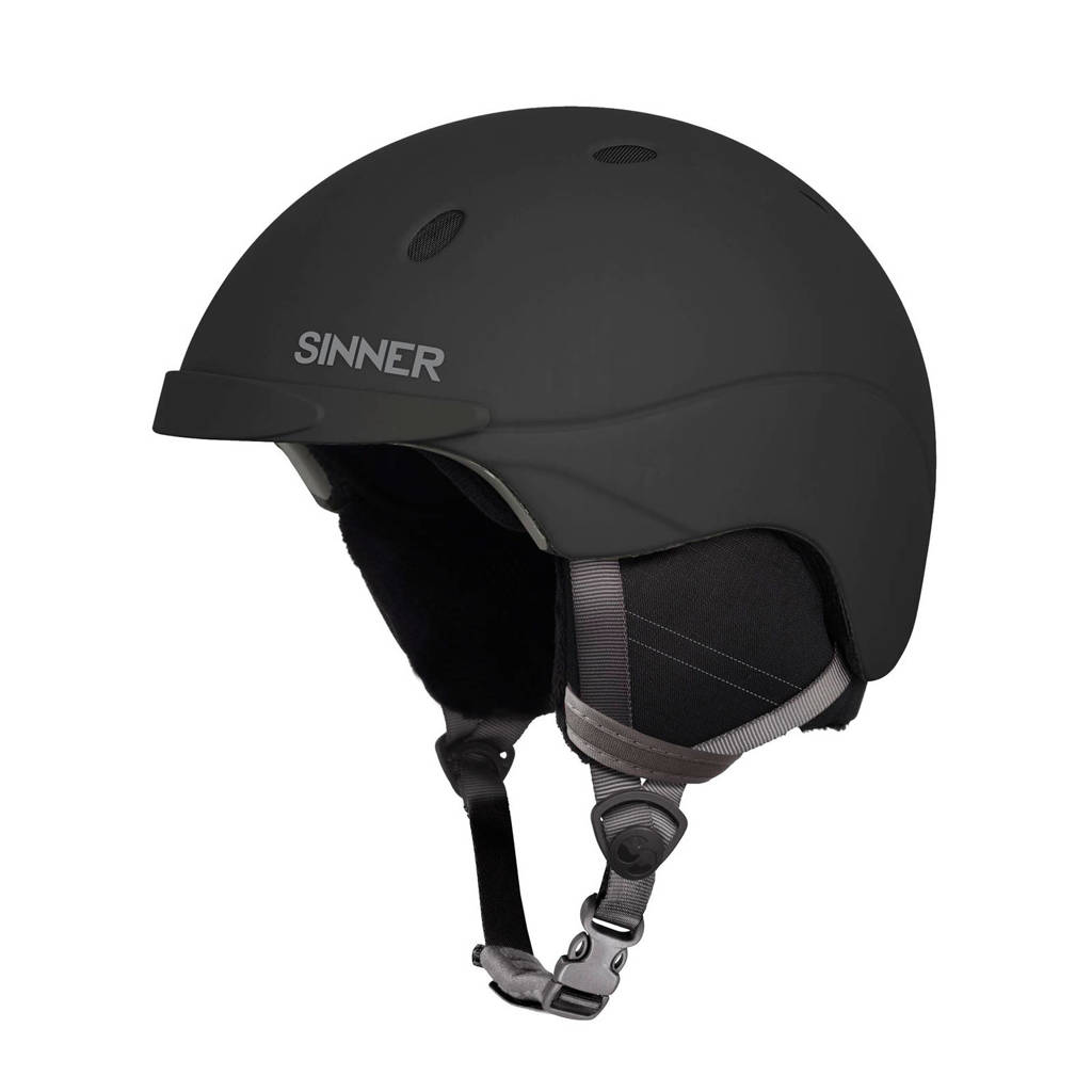Sinner skihelm Titan mat zwart, Mat zwart