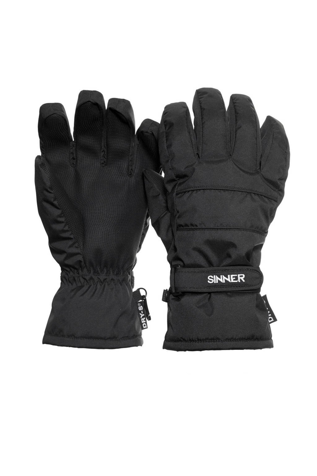 Sinner skihandschoenen Vertana zwart, Zwart