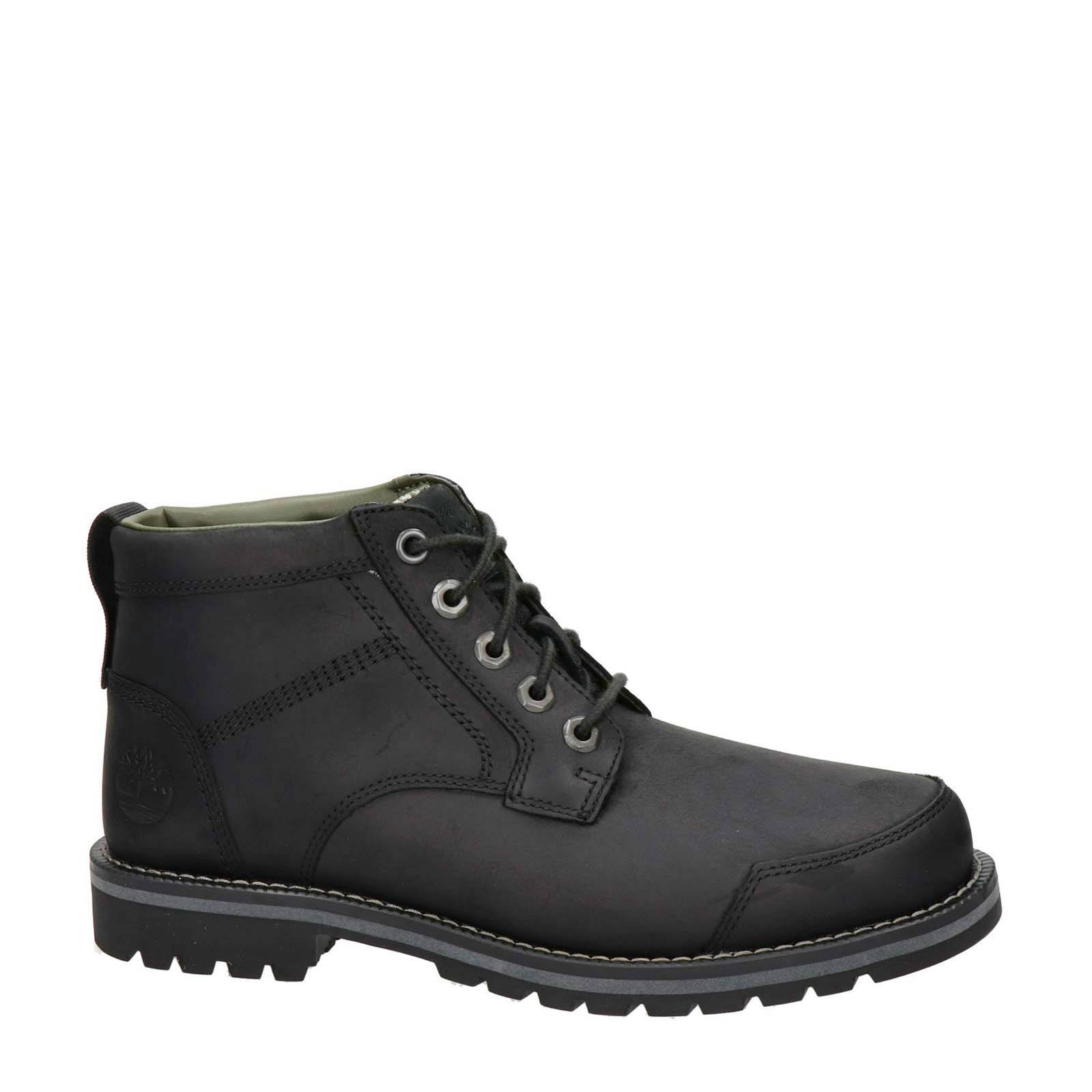 Timberland Larchmont nubuck veterboots zwart | wehkamp