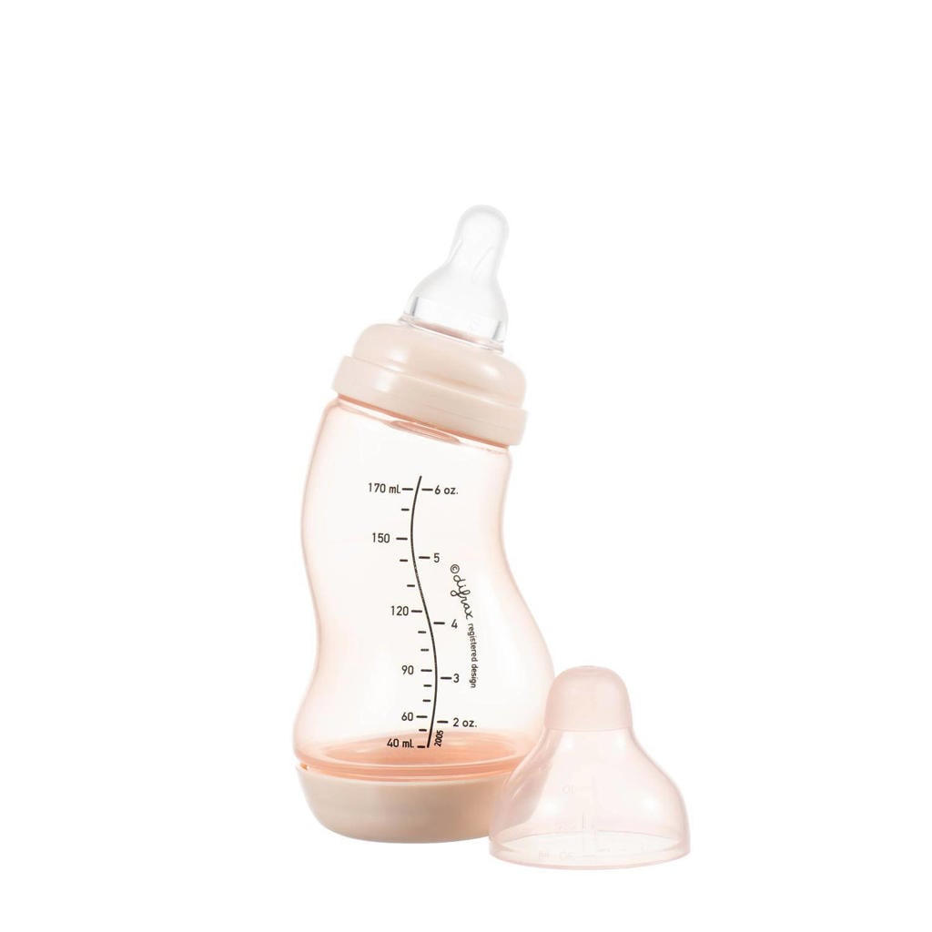 Difrax Natural S-Babyfles - 170 ml - Anti Koliek - Roze