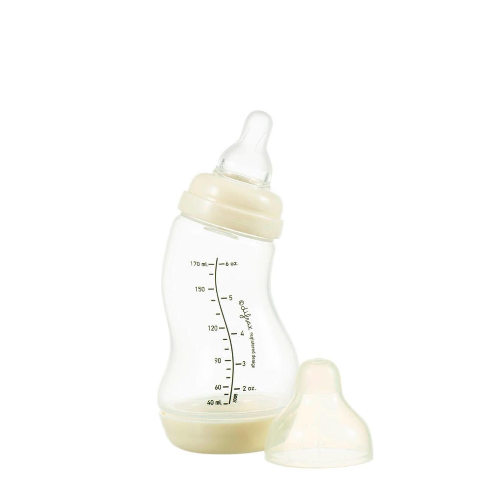 Difrax Natural S-Babyfles - 170 ml - Anti Koliek - Beige