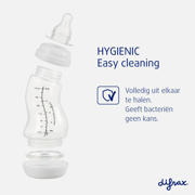 thumbnail: Difrax Natural S-Babyfles - 250 ml - Anti Koliek - Lichtoranje