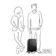 thumbnail: Samsonite  trolley S'Cure 55 cm. zilverkleurig