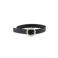 PIECES riem met gesp met parels zwart