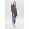 ONLY gemêleerde coat ONLSEDONA antraciet