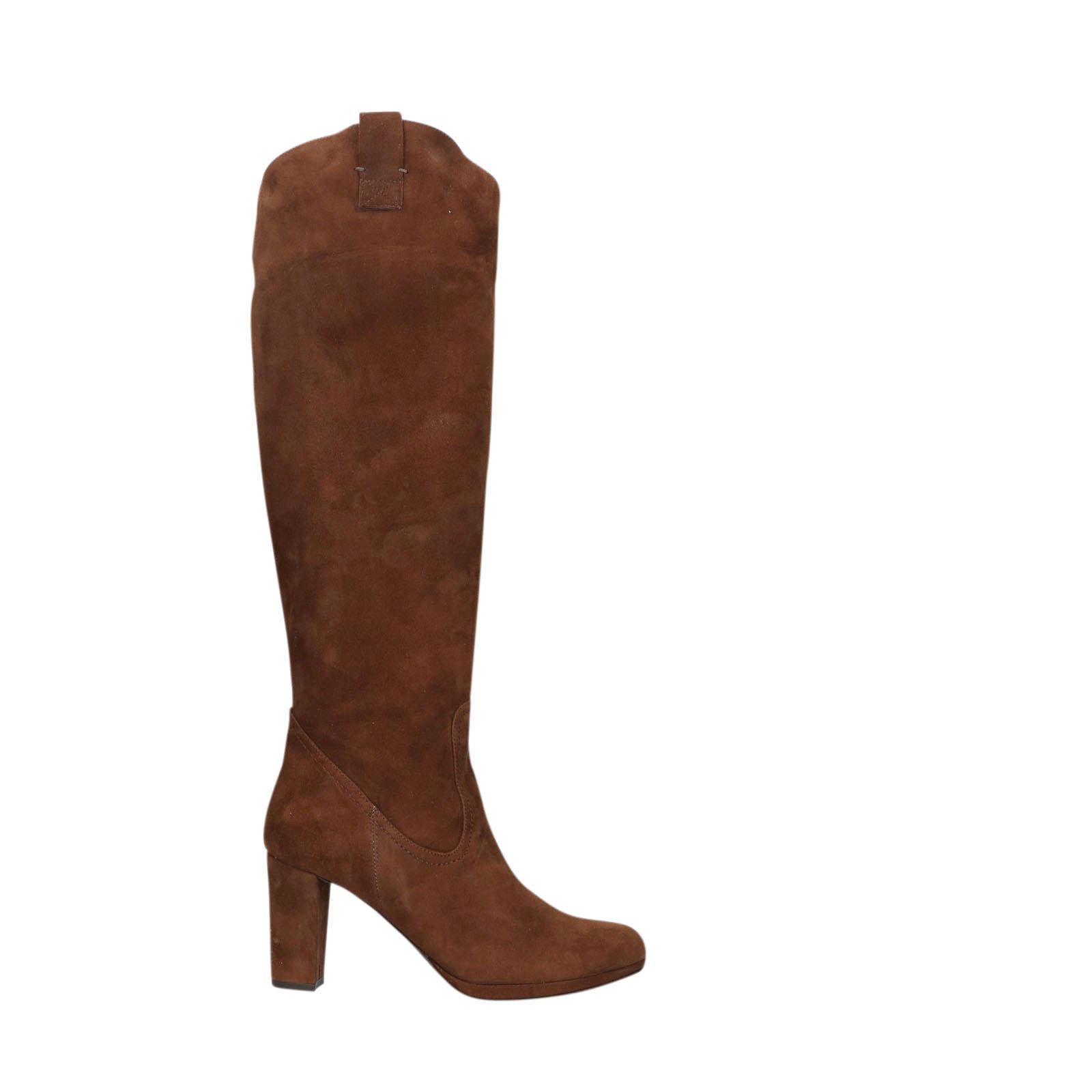 Manfield suède laarzen cognac | wehkamp