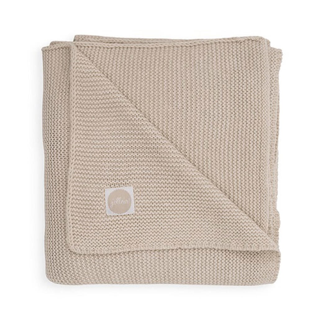 Jollein baby wiegdeken 75x100cm Basic knit nougat