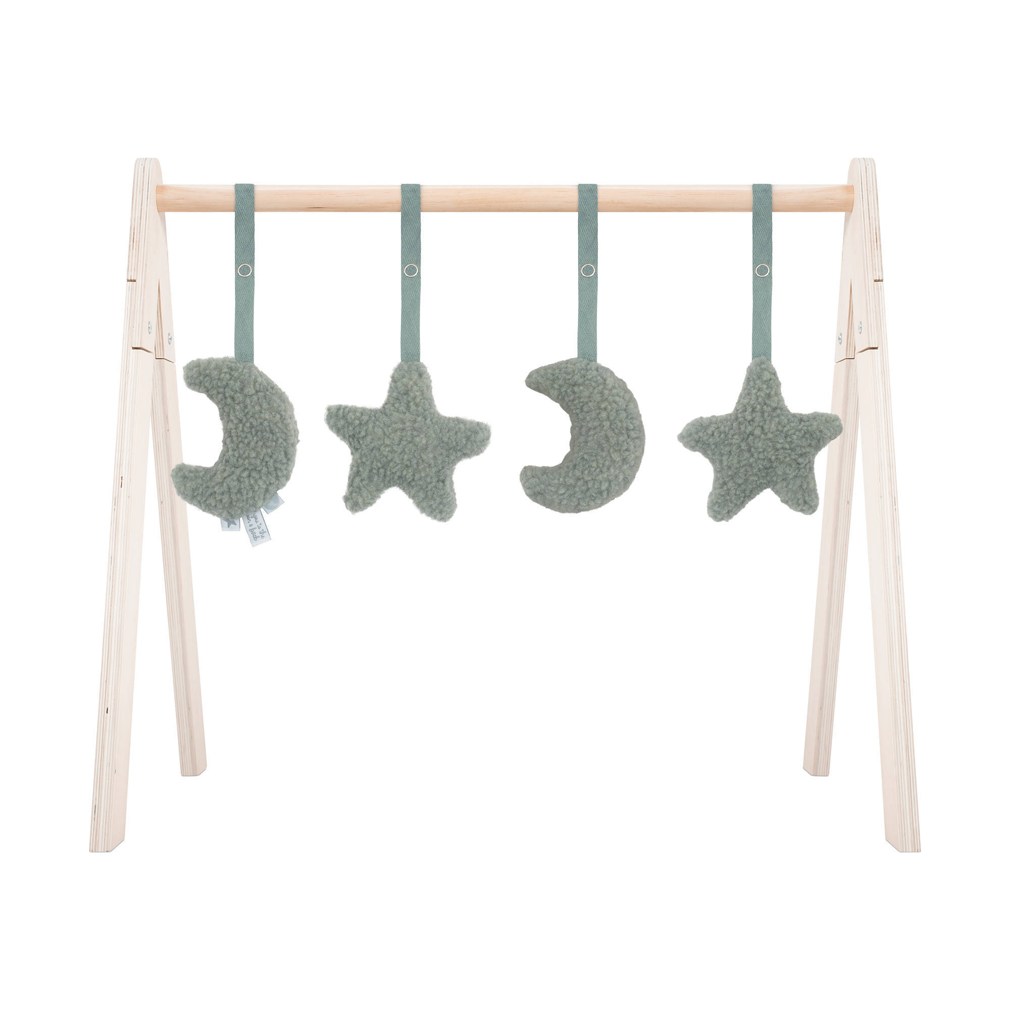 Jollein Speeltjes voor aan de babygym Moon ash green Groen