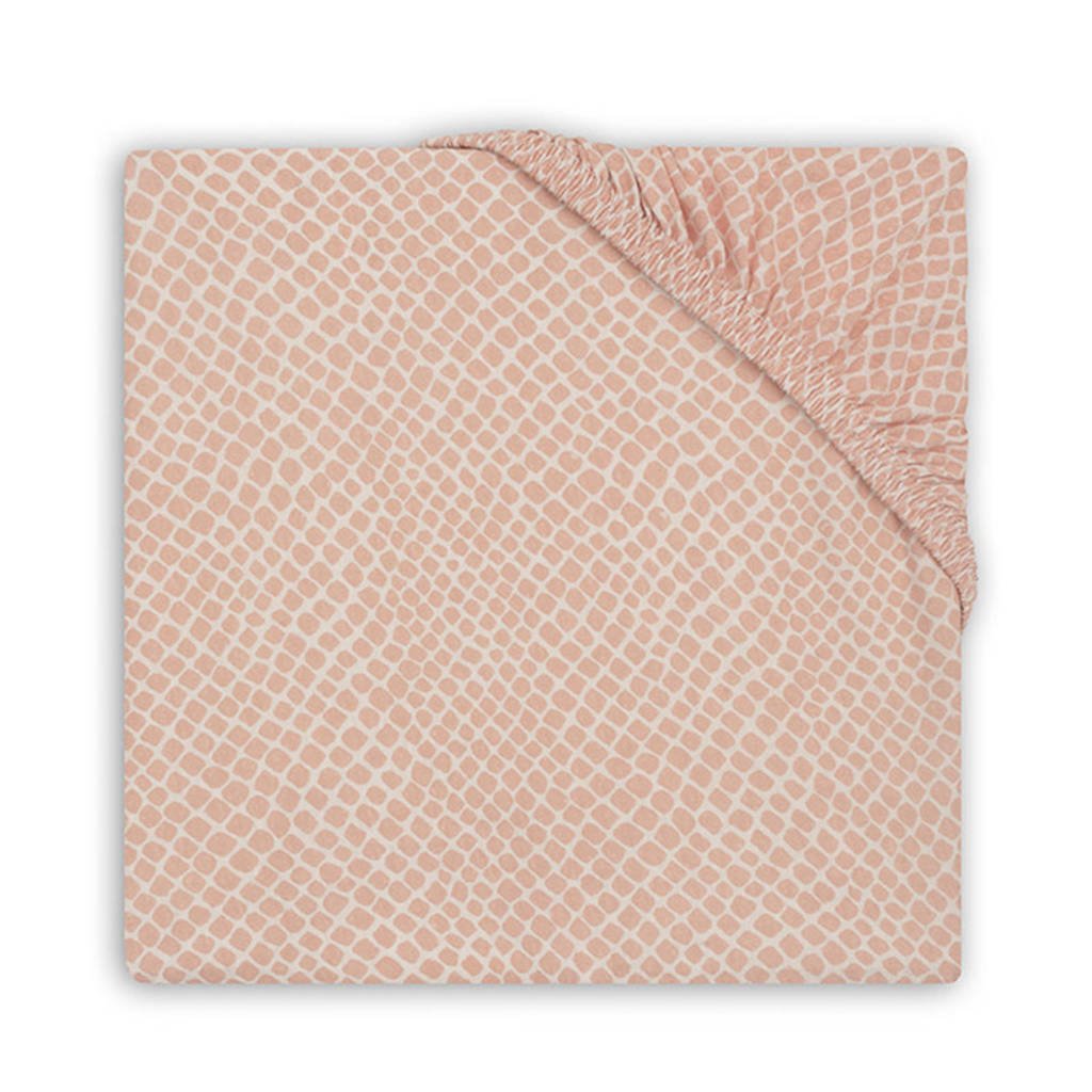 Jollein hoeslaken boxmatras 75x95cm Snake pink