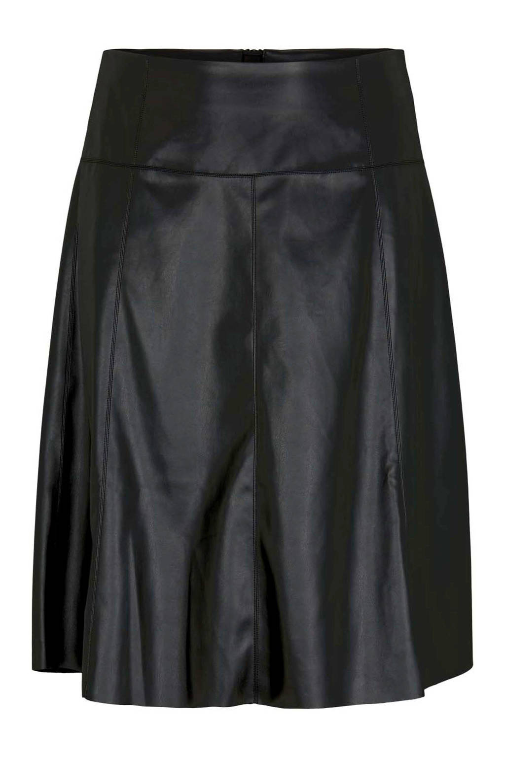 Tom Tailor My True Me coated rok met plooien zwart, Zwart