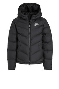 Nike unisex gewatteerde winterjas zwart, Zwart