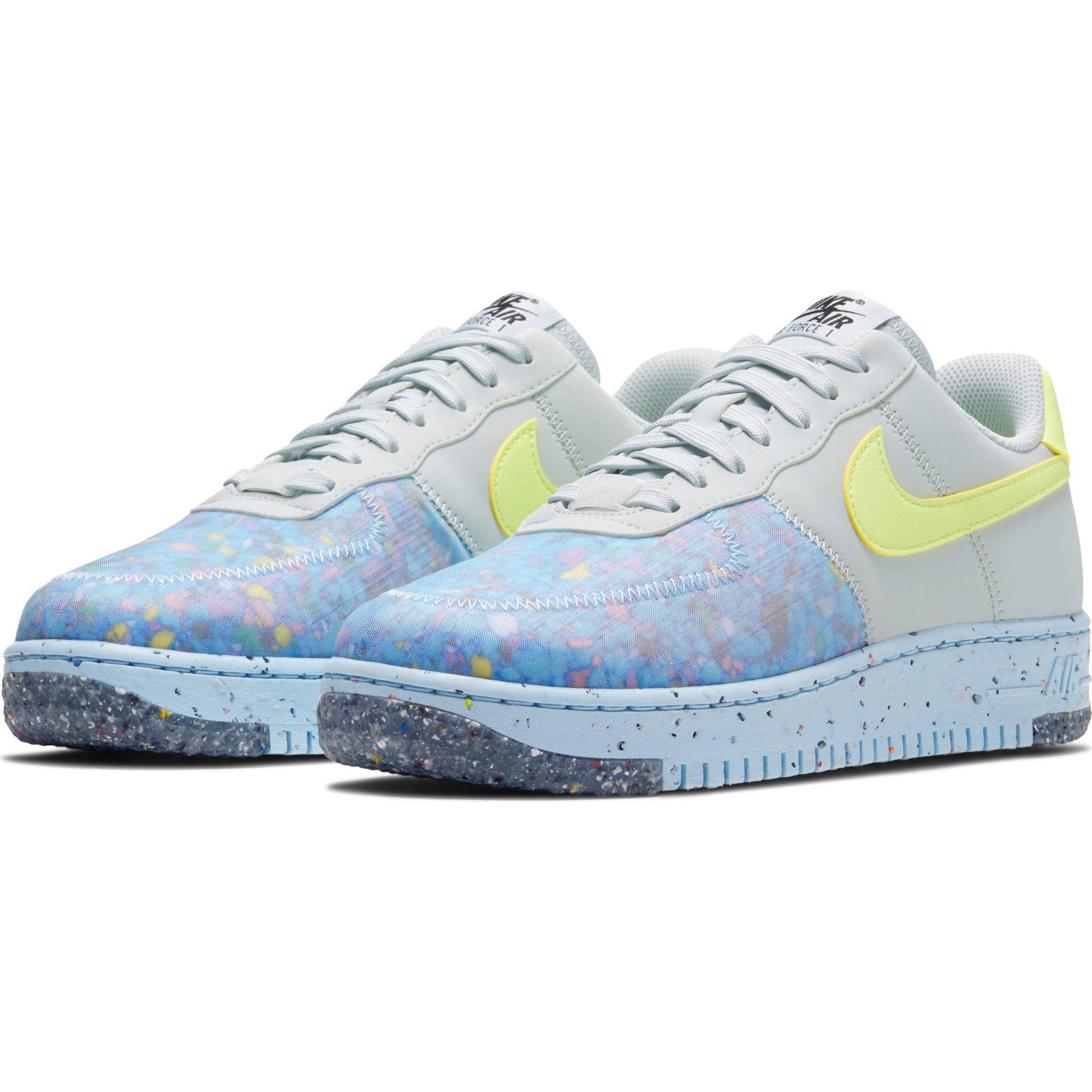 nike air force 1 blauwe zool