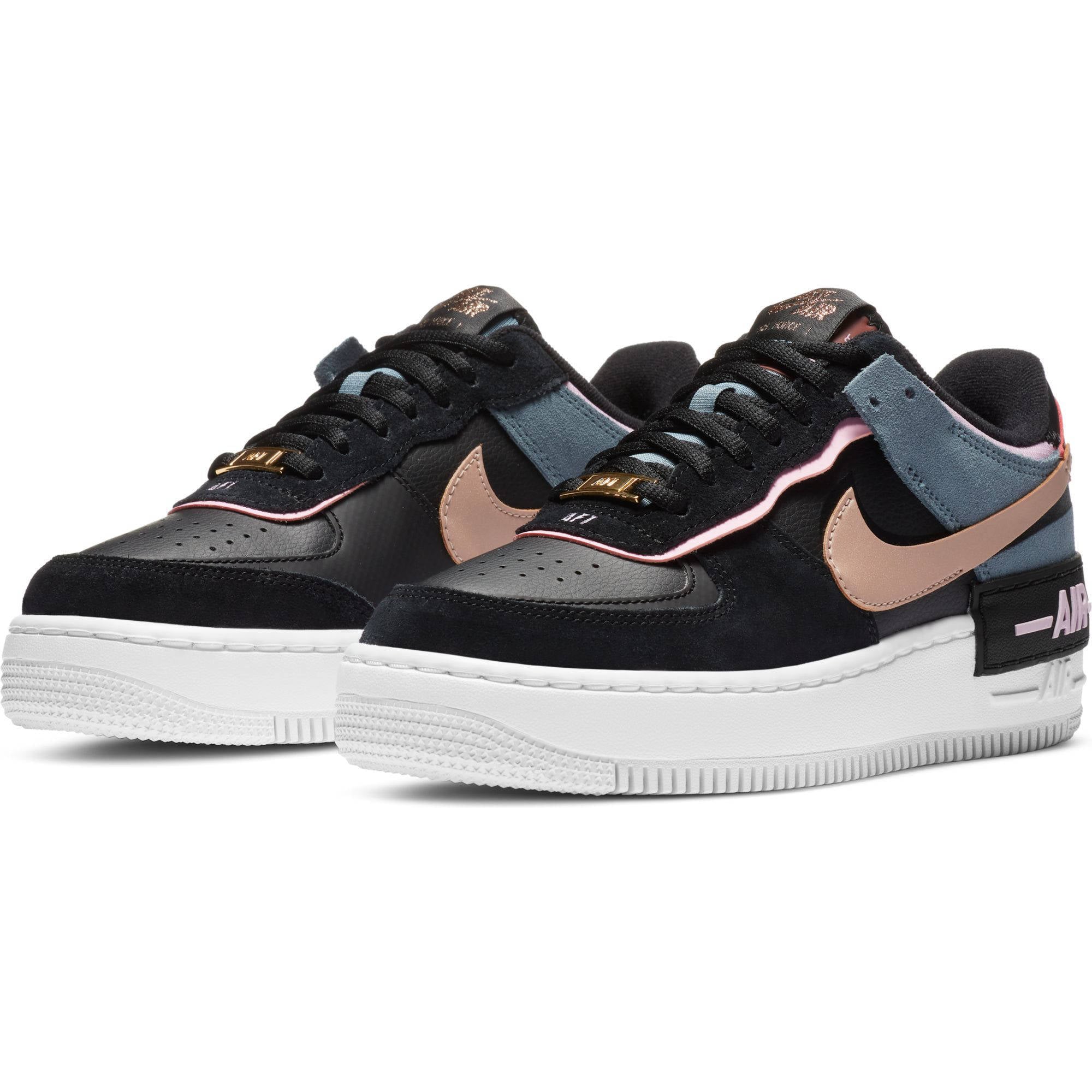 Nike Air Force 1 Shadow RTL sneakers zwart/brons/grijs | wehkamp