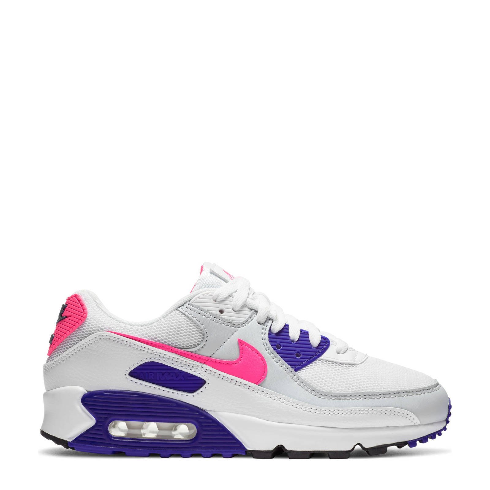 Nike Air Max 90 sneakers wit/paars/roze | wehkamp