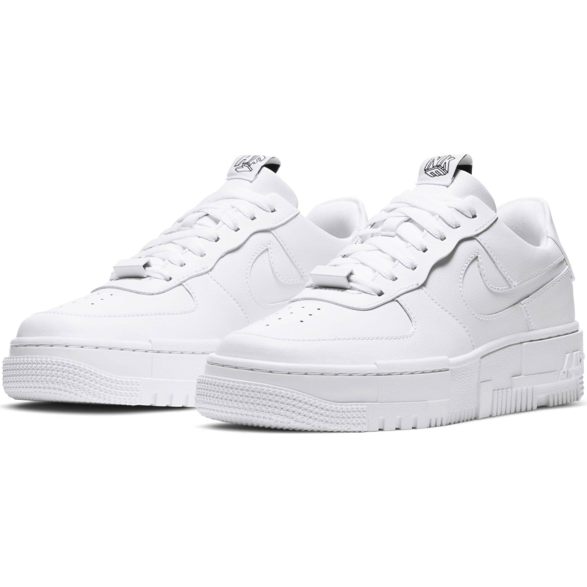 air force 1 pixels white