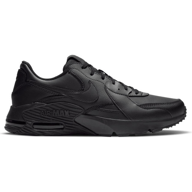 Nike Max Excee Leather sneakers zwart/antraciet | wehkamp