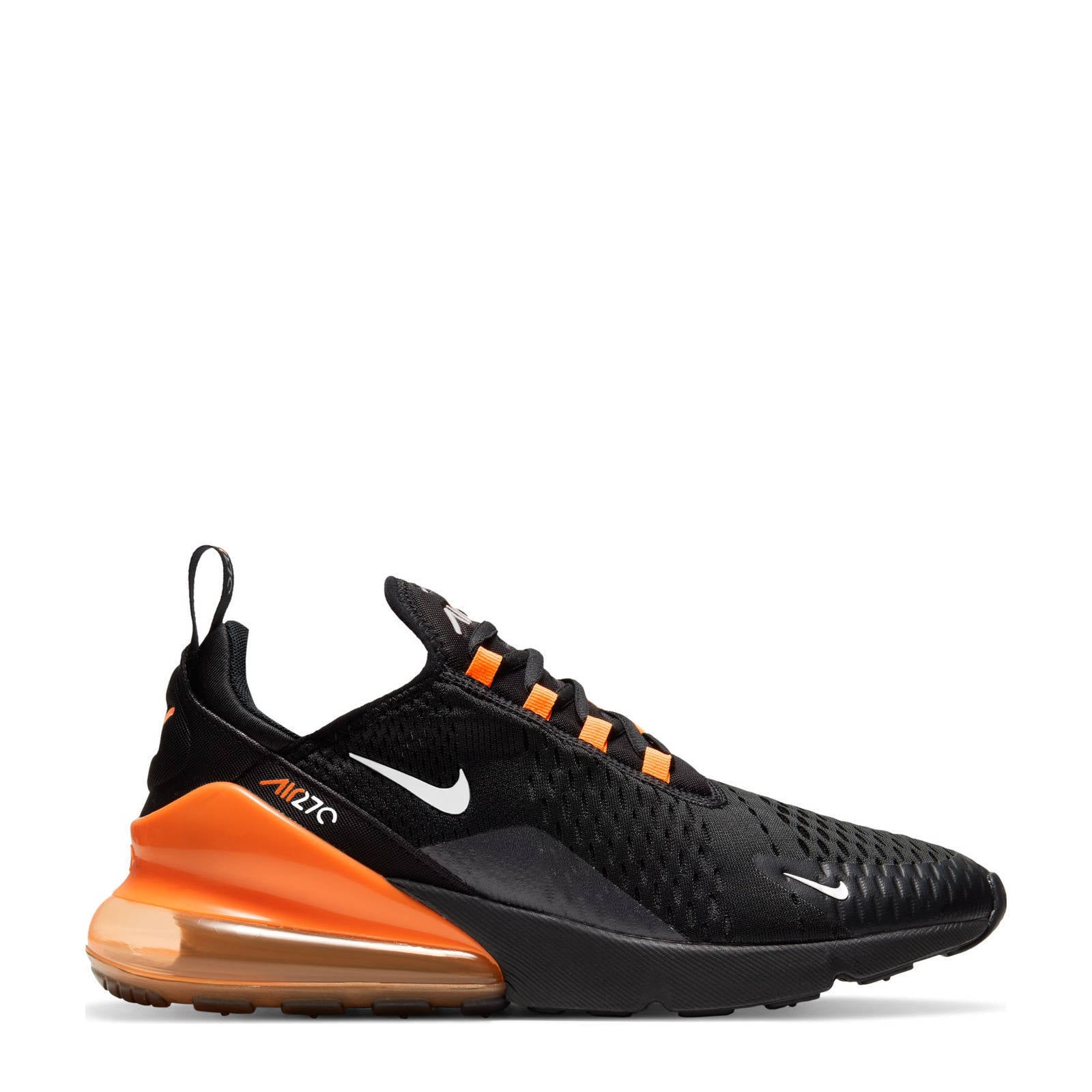 Nike Air Max 270 sneakers zwart/oranje/zilver | wehkamp