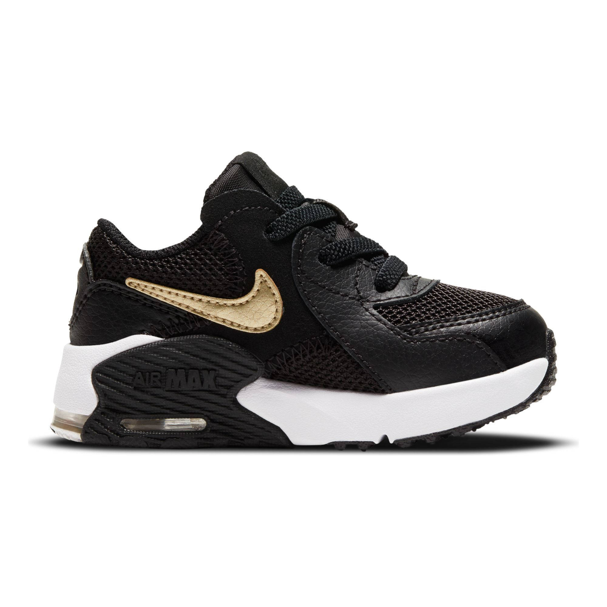 Nike Air Max Excee sneakers zwart/goud/wit | wehkamp
