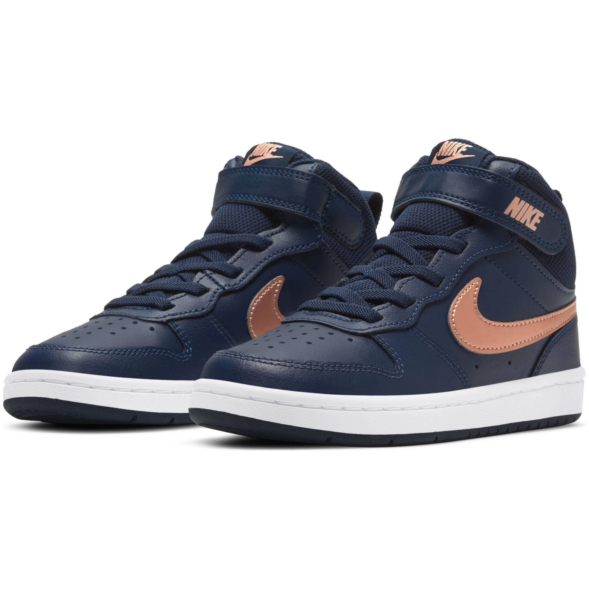 Nike Court Borough Mid 2 Psv Leren Sneakers Donkerblauw Koper Wehkamp