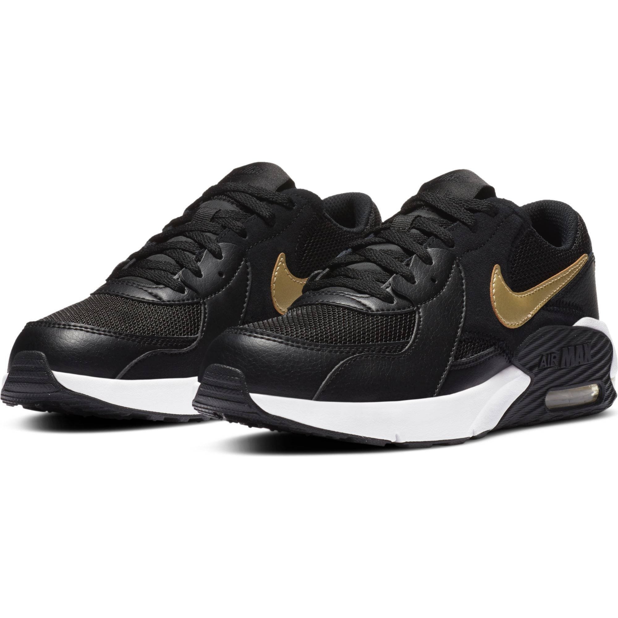 Nike Air Max Excee sneakers zwart/goud/wit | wehkamp