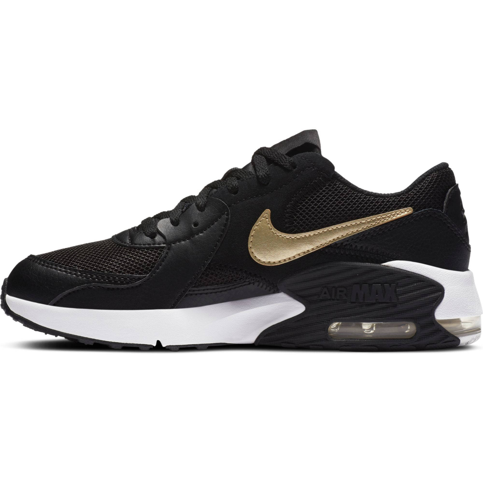 nike sneakers dames zwart met goud