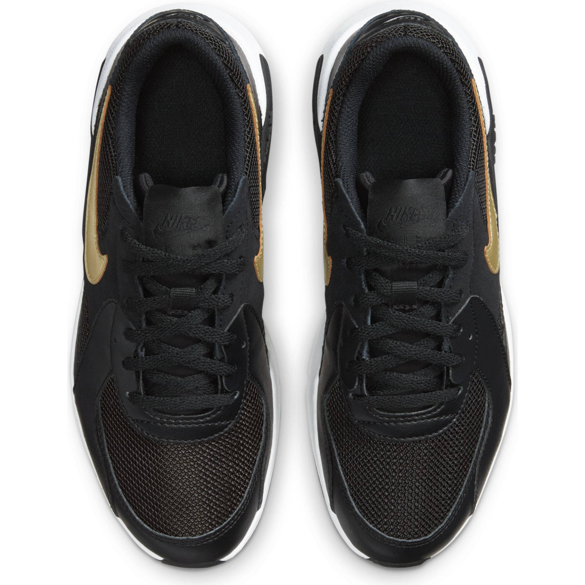 nike sneakers dames zwart met goud