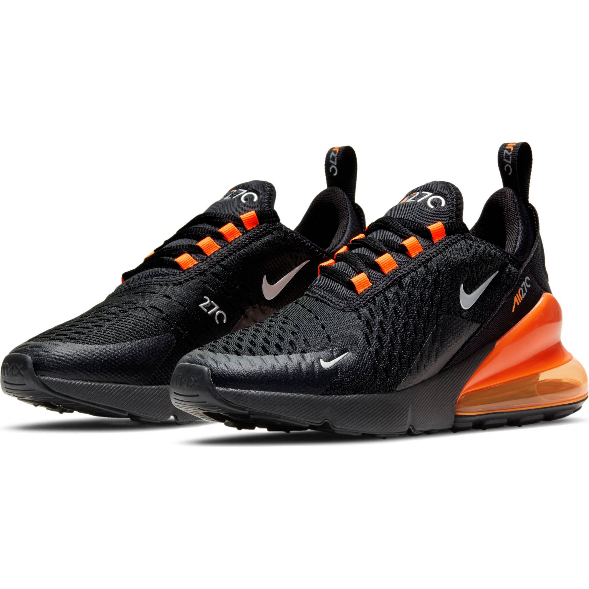 Nike Air Max 270 RT (PS) sneakers zwart/zilver/oranje | wehkamp