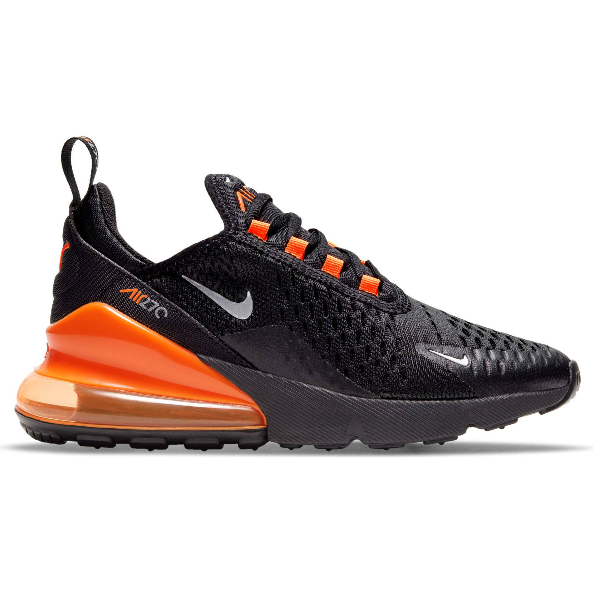 Nike Air Max 270 RT (PS) sneakers zwart/zilver/oranje | wehkamp