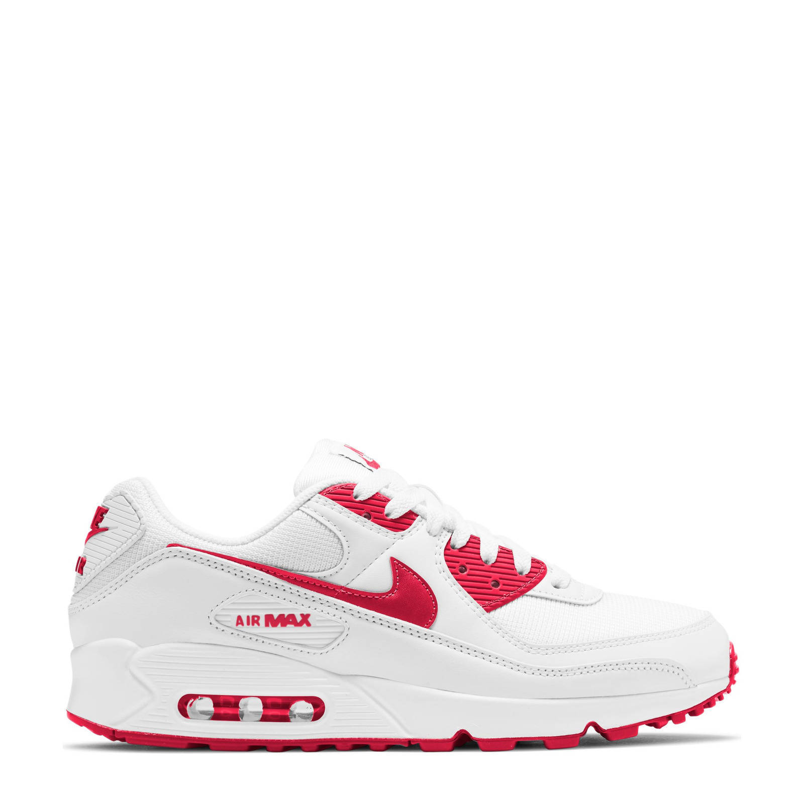 Nike Air Max 90 sneakers wit/rood | wehkamp