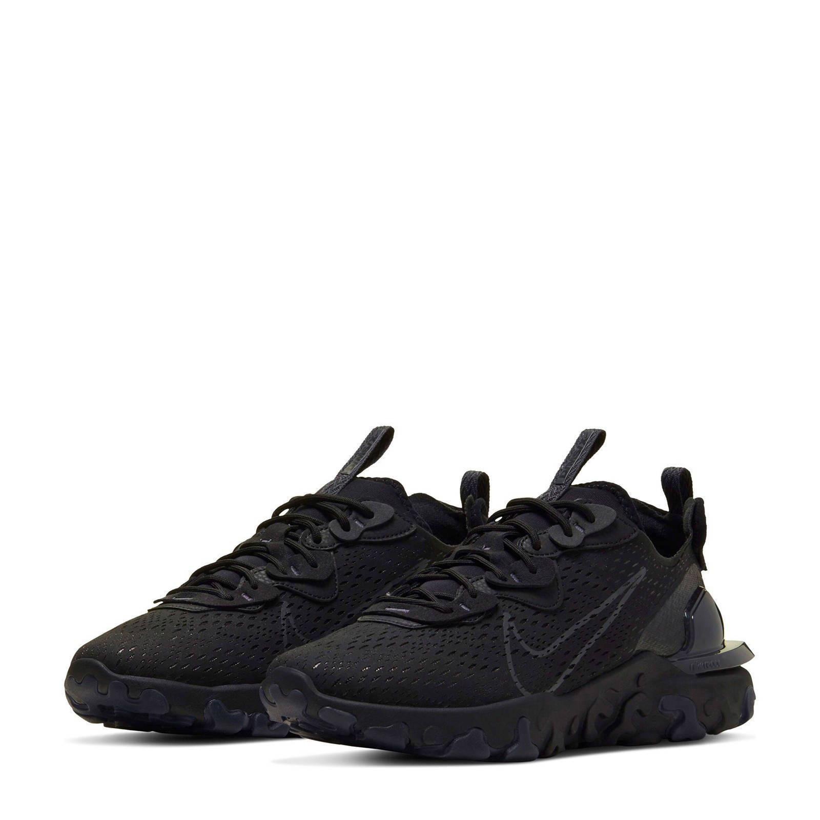 Nike React Vision sneakers zwart/antraciet | wehkamp