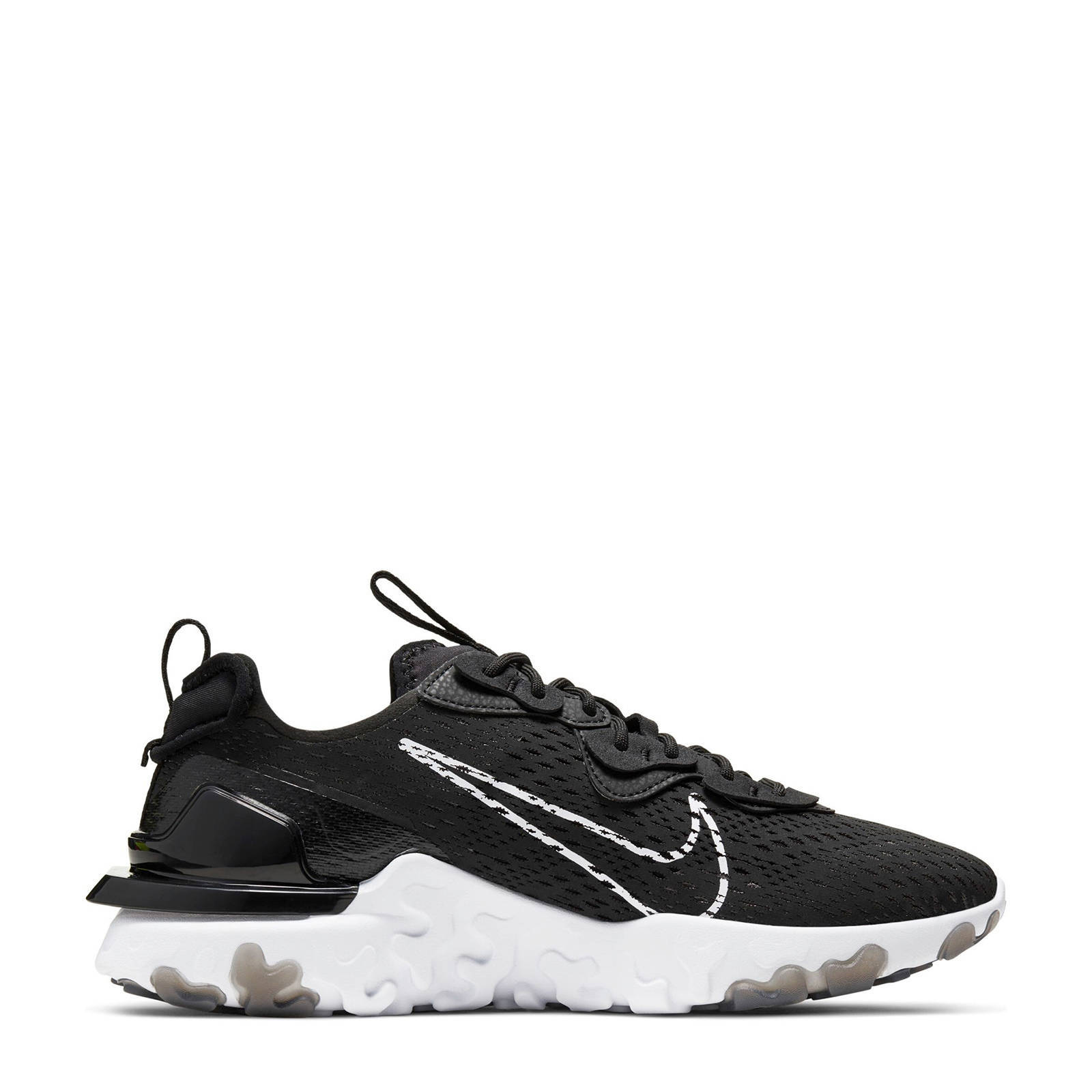 Nike React Vision sneakers zwart/wit | wehkamp