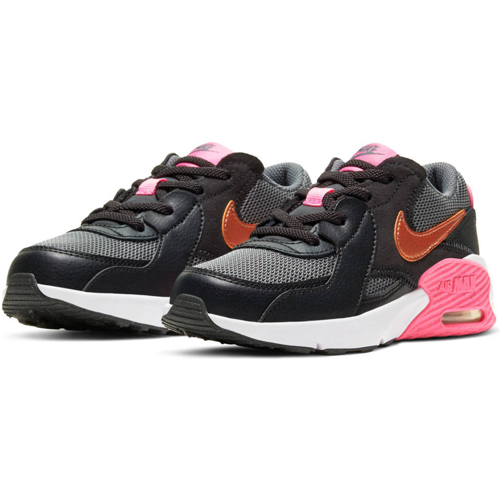  Nike  Air Max Excee PS sneakers zwart koper  roze wehkamp