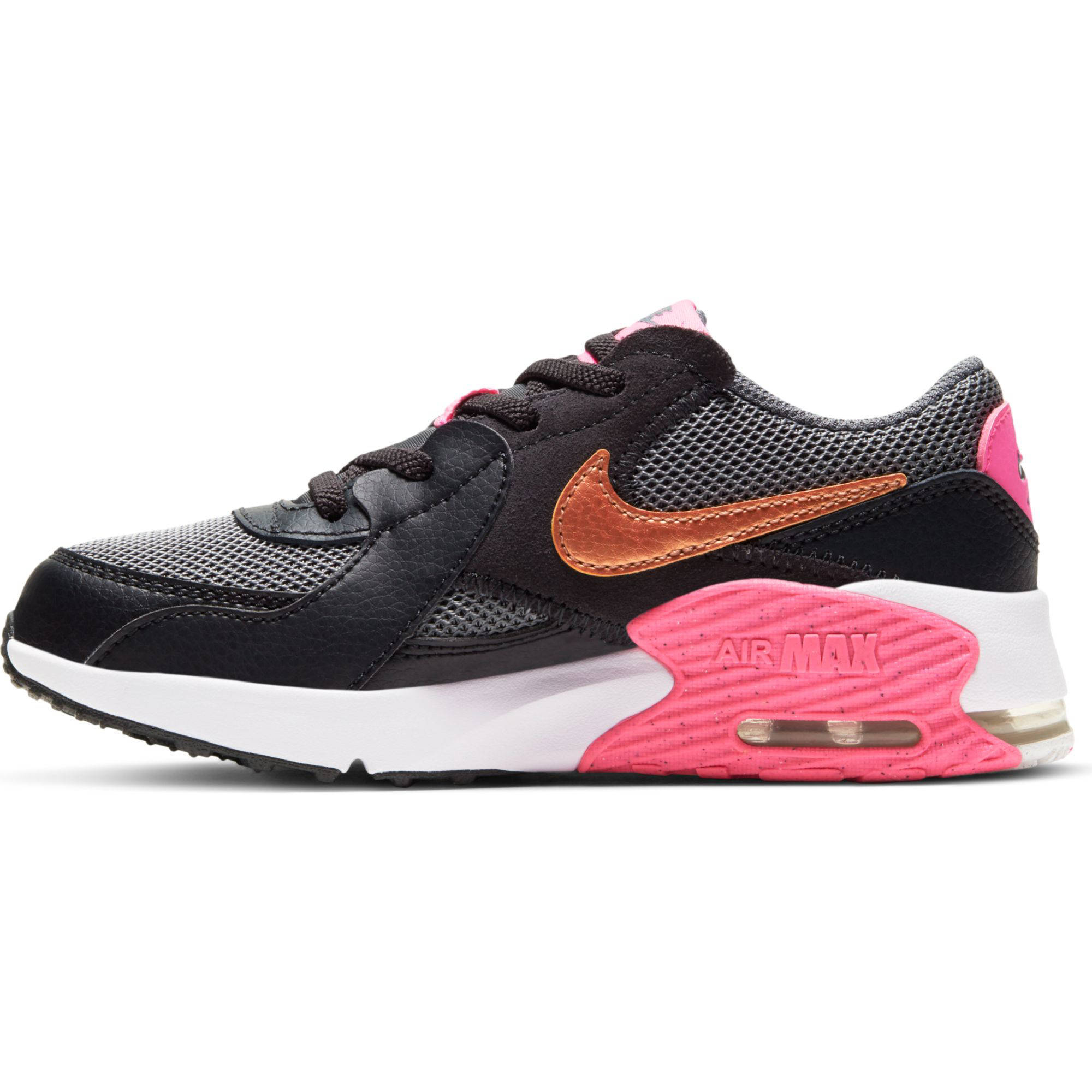  Nike  Air Max Excee PS sneakers zwart koper  roze wehkamp