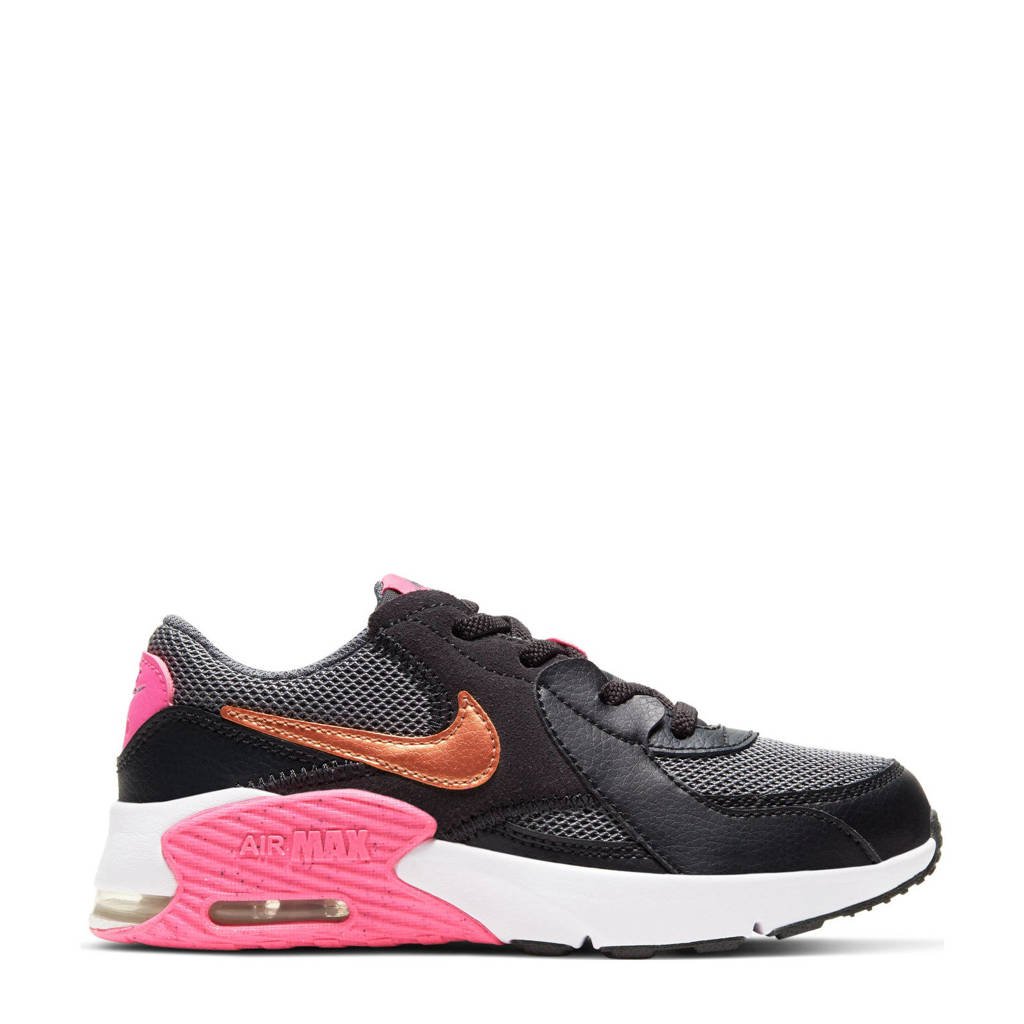  Nike  Air Max Excee PS sneakers zwart koper  roze wehkamp