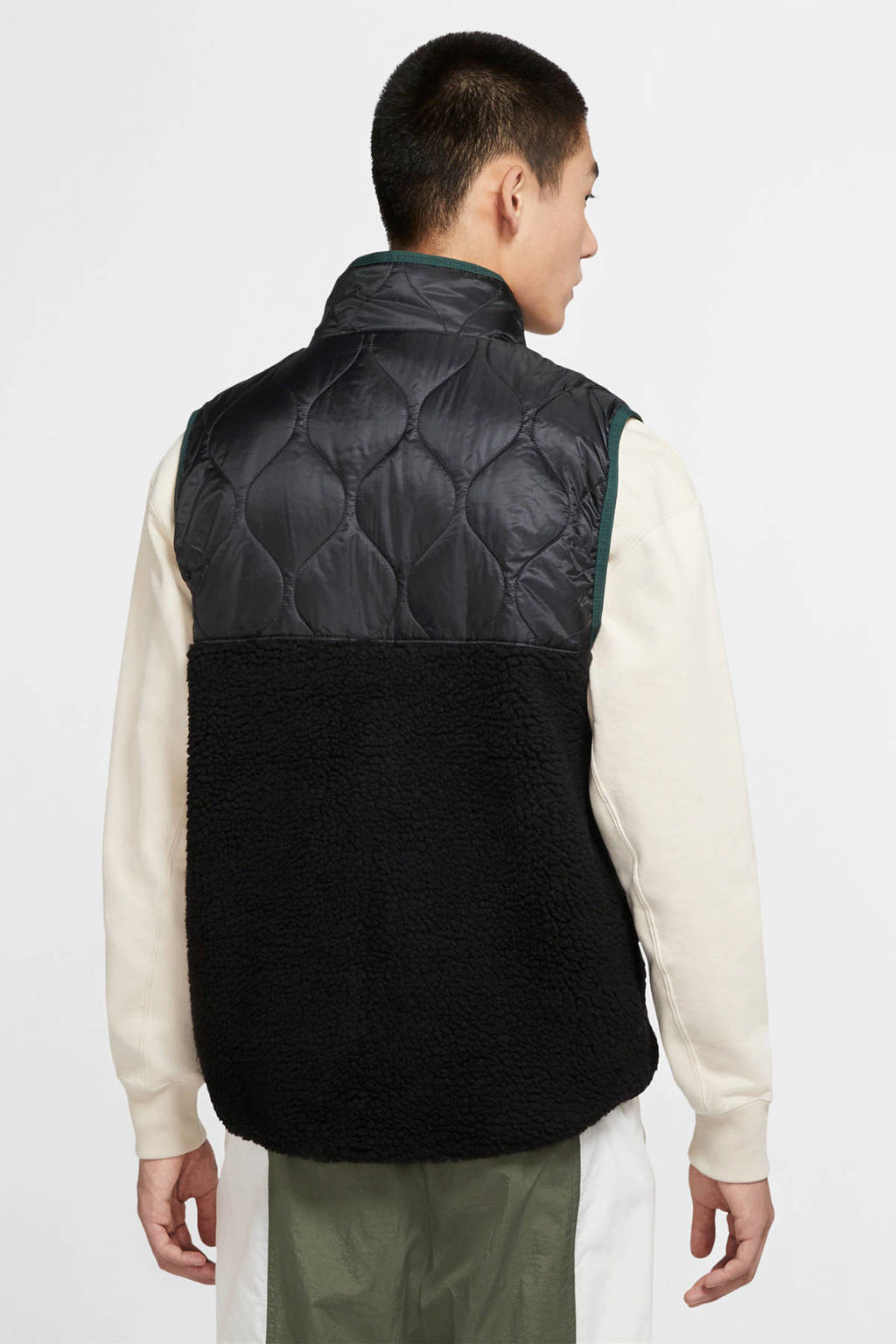 mens black bodywarmer nike