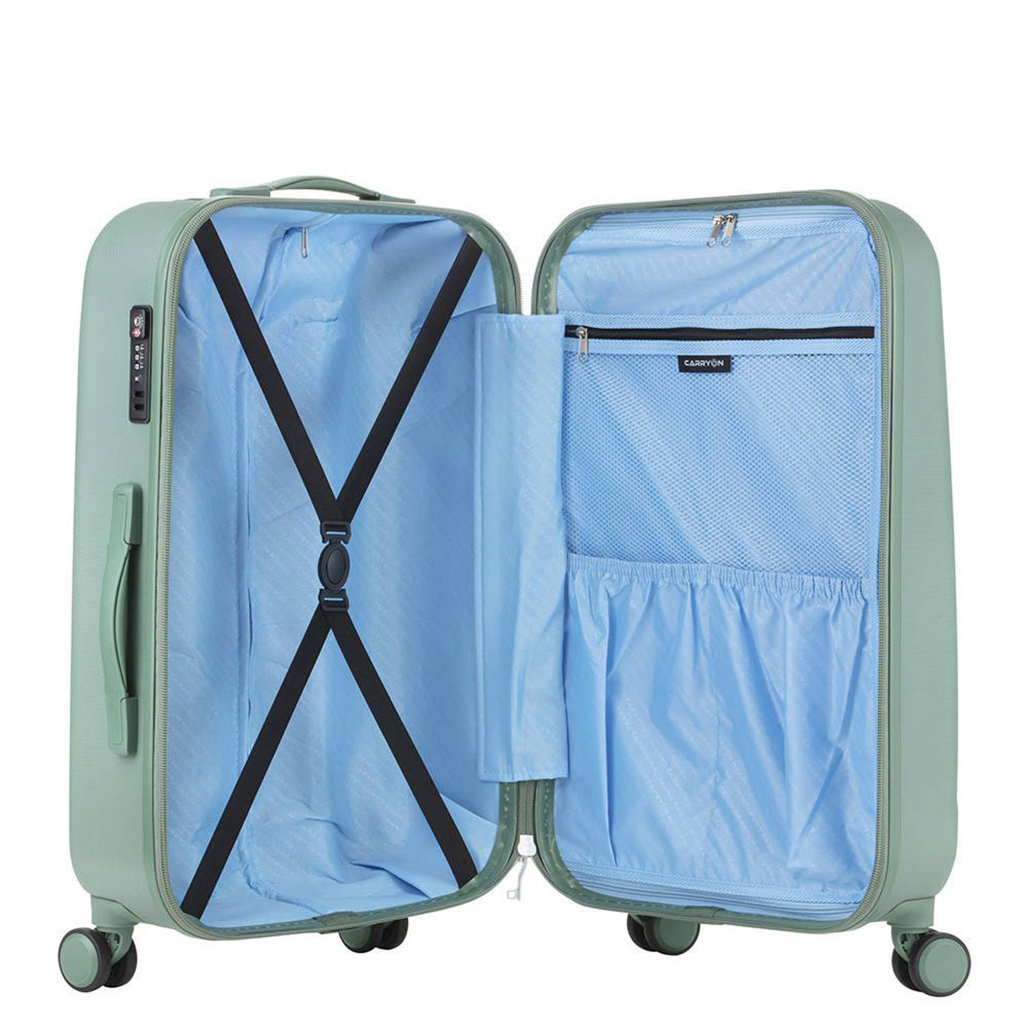 CarryOn trolley Skyhopper 55 cm. groen