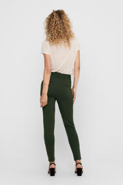 thumbnail: ONLY tapered fit broek ONLPOPTRASH donkergroen regular
