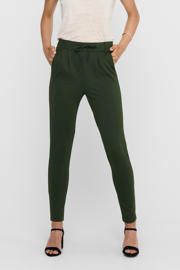 thumbnail: ONLY tapered fit broek ONLPOPTRASH donkergroen regular