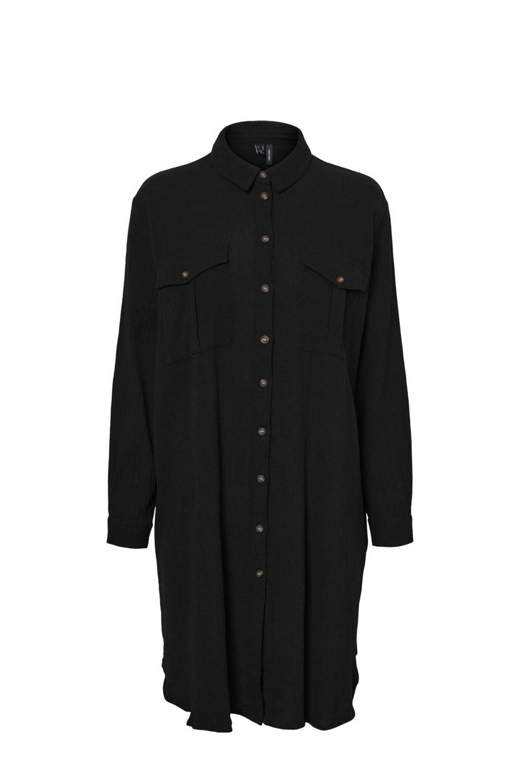 VERO MODA blousejurk Finnley zwart, Zwart