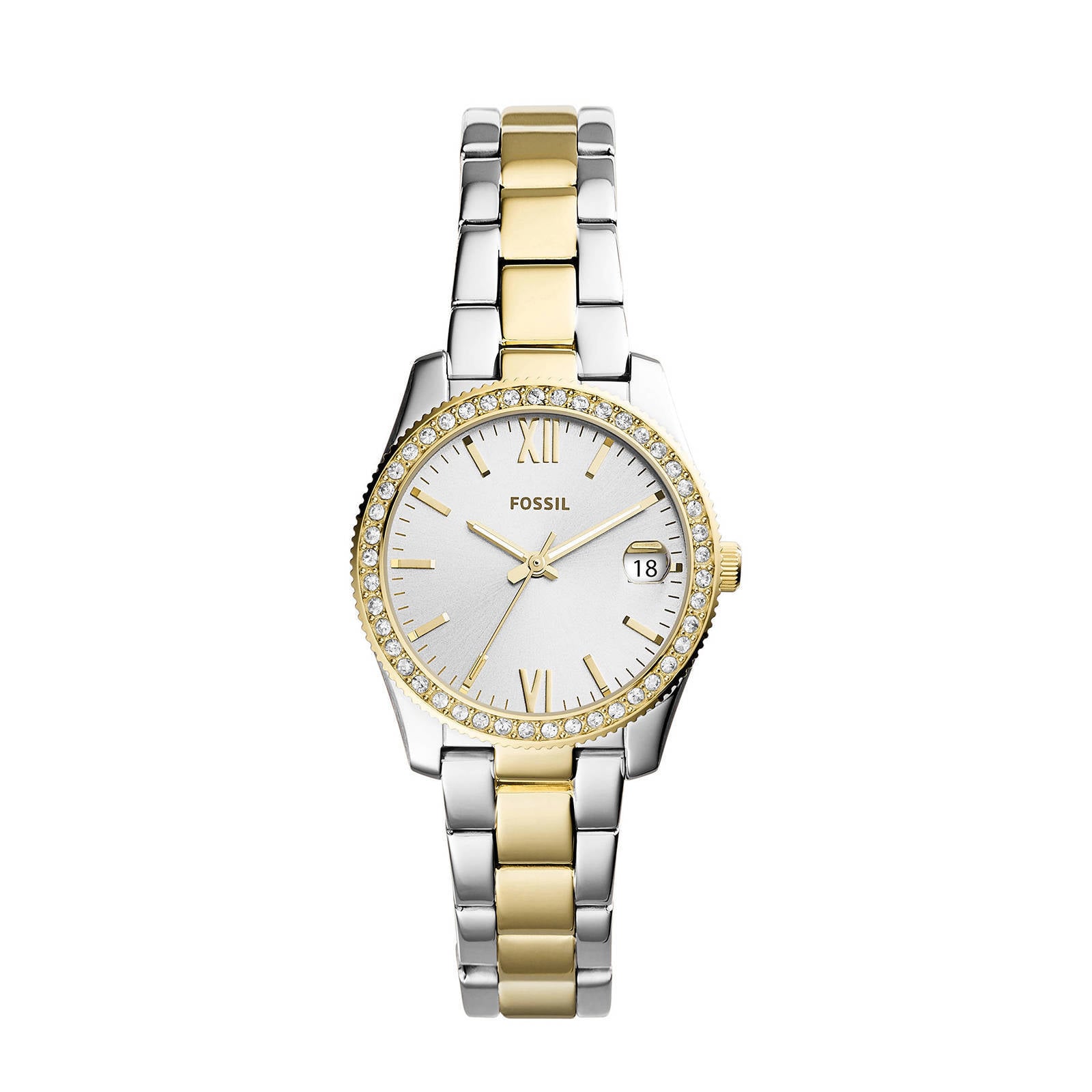 Fossil horloge ES4319 Scarlette Mini Zilver, goud | wehkamp