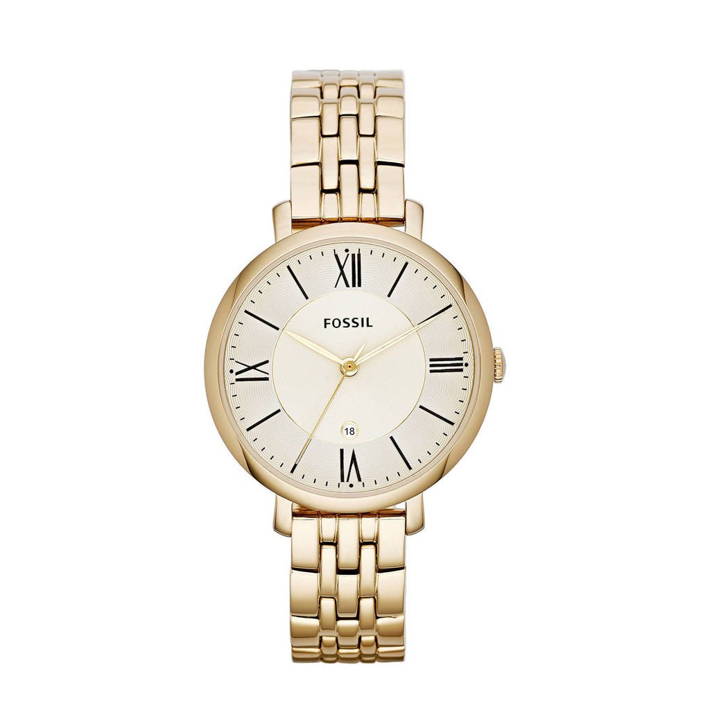 Fossil horloge ES3434 Jacqueline Goud, Goudkleurig