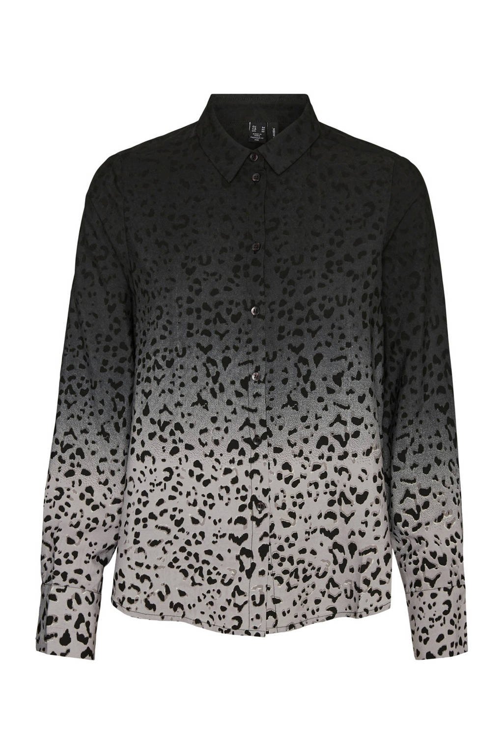 VERO MODA blouse met all over print grijs, Grijs