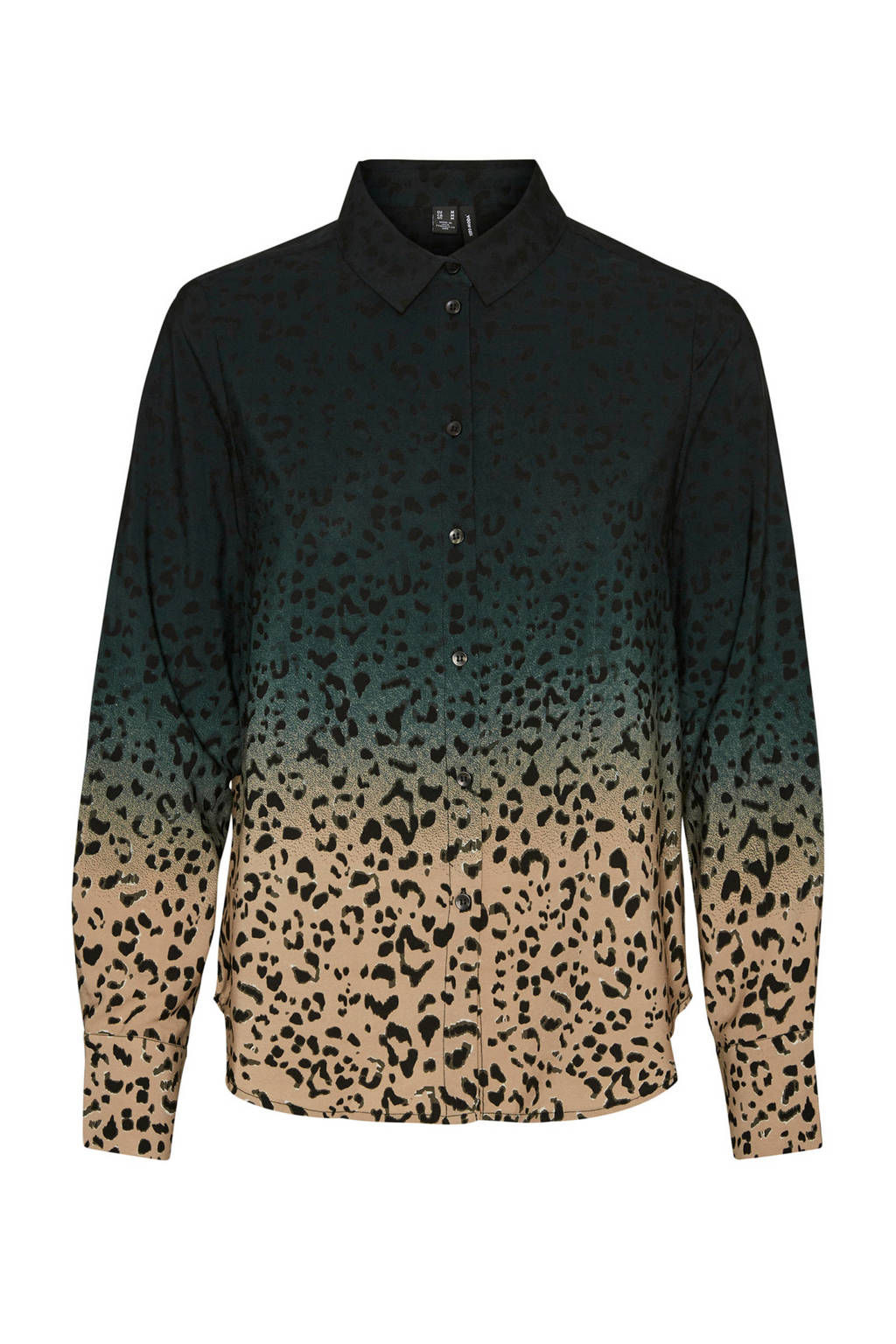 VERO MODA blouse met all over print groen, Groen