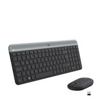 Logitech MK470 Slim Combo draadloos toetsenbord en muis (Zwart), Grafiet